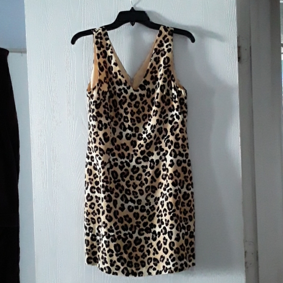 Leapord Print Dress - Picture 1 of 4